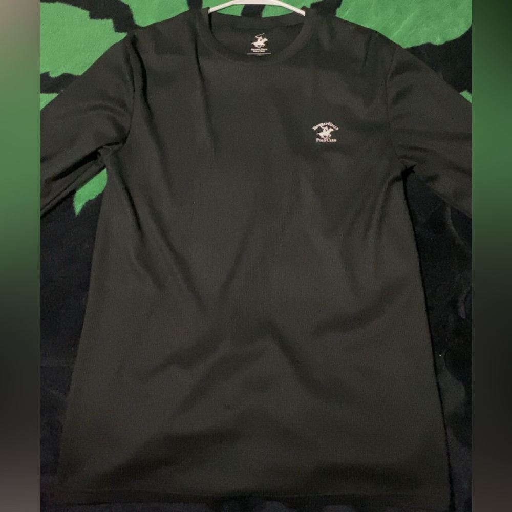Beverly Hills polo club black long sleeve shirt